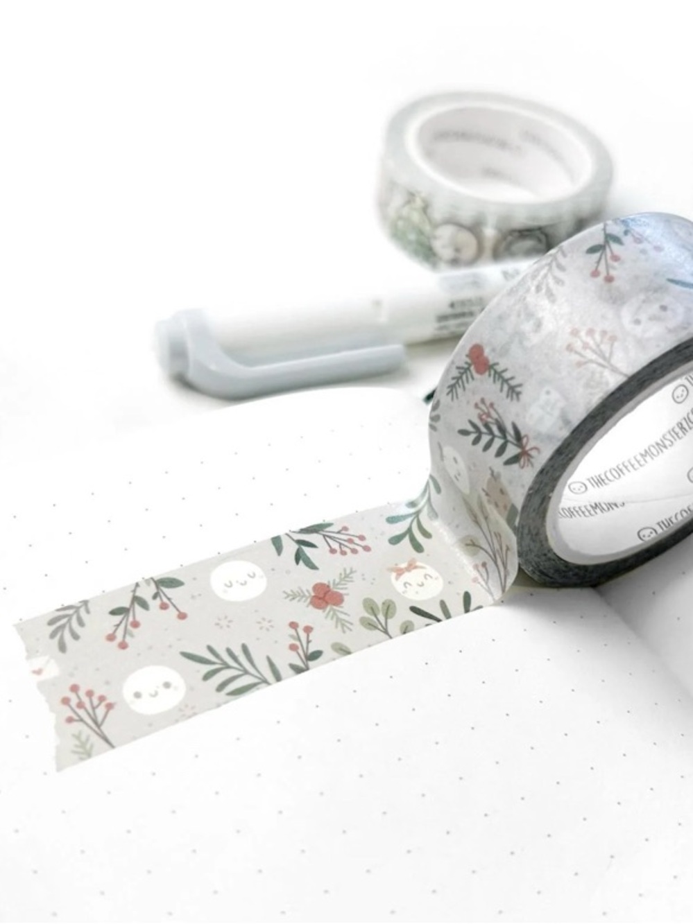 The Coffee Monsterz Co Washi Holly Jolly Textiles